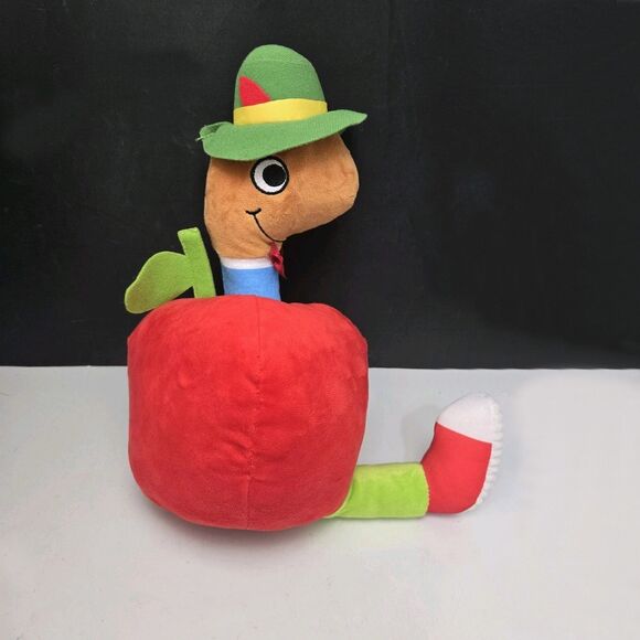 Kohls Cares Lowly Worm Apple Plush 12” Richard Scarry Busy World of Busytown NEW - Picture 6 of 14